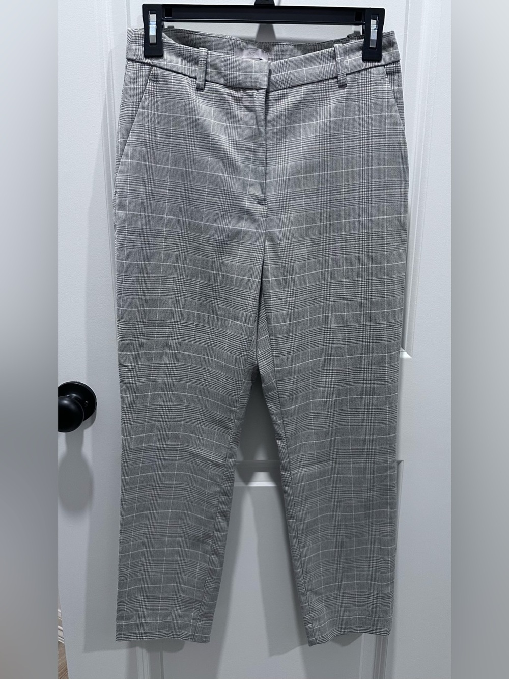 Women’s Grey Plaid Dress Pants